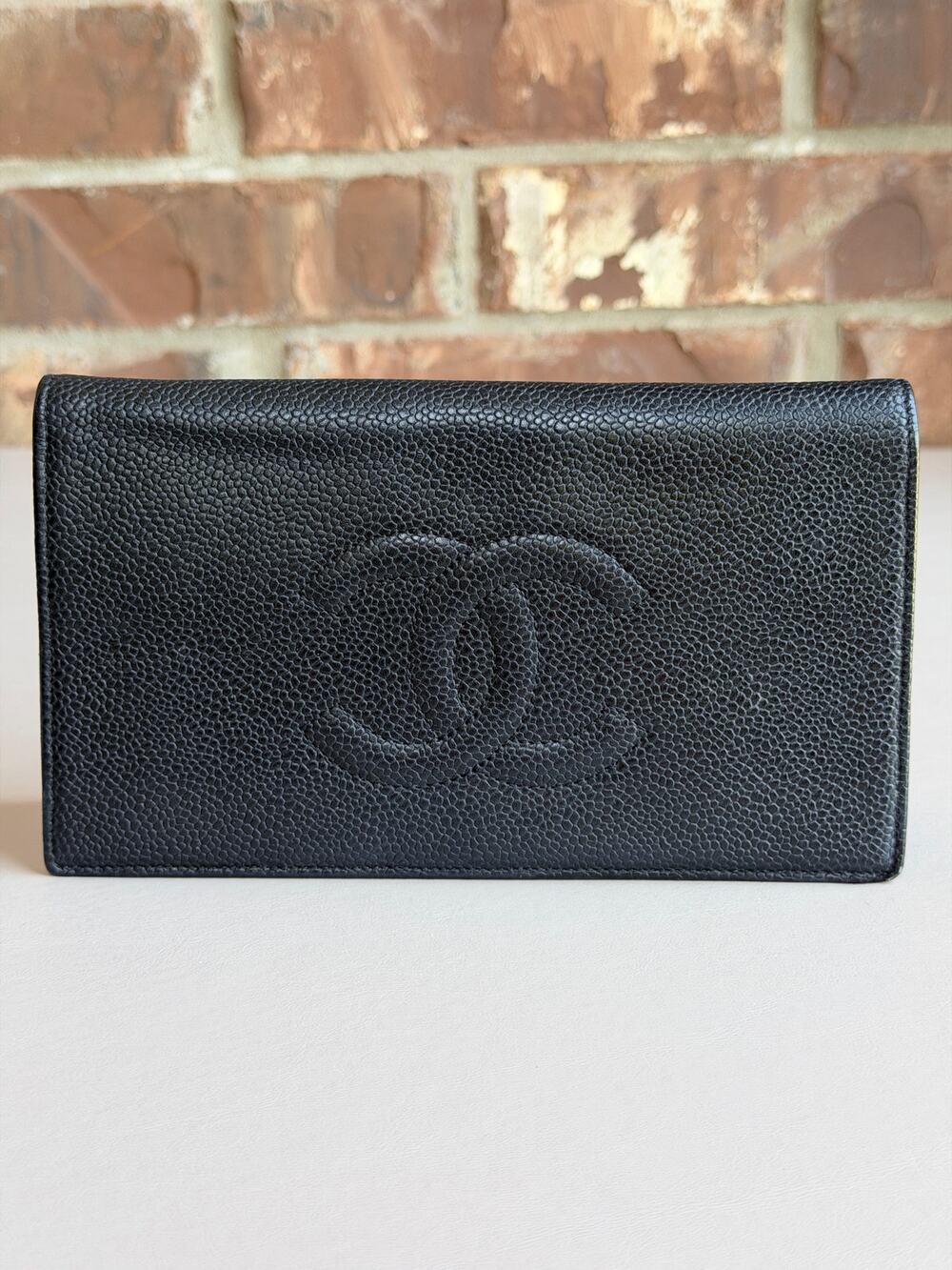 Chanel Timeless L-Yen Wallet Caviar Long Black 73485
